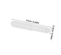HIAKDOFT 10pcs Health Toilet Paper Holder Toilet Paper Spindle Tissue Holder Spring Loaded Roller Replacement Dispenser Rods Roller Spindle Plastic White