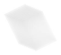 HIAKDOFT 10pcs High Clarity Transparent PVC Rigid Hard Plastic Film for Custom Forming Packaging Thick Frosted Semi Transparent Appearance