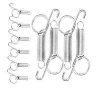 HIAKDOFT 10PCS High Elastic Spring Hooks for Rabbit Cage Door Fixing Multi Purpose Feeder and Utensil Hangers Suitable for Chicken Hamster Pigeon and Pet Cages