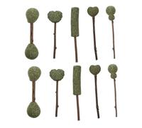 HIAKDOFT 10Pcs Natural Catnip Lollipops Kitten Treats for Teeth Cleaning and Digestion Edible Catnip Sticks to Boredom and Promote Exercise for Indoor Cats