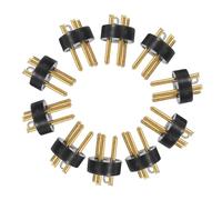 HIAKDOFT 10pcs Pin Xlr Male Microphone Plugs Audio Connectors for Ktv Amplifiers Mixers Professional Signal Transmission