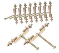 HIAKDOFT 10pcs Pvc Electrical Junction Box Repair Kit with Support Rods Flame Retardant Wall Socket Enclosure Boxes for Power Outlet and Recessed Electrical Maintenance