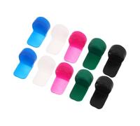 HIAKDOFT 10pcs Silicone Thumb Rest Cushions for Clarinet Soft Silicone Finger Tip Protectors Round Design for Enhanced Grip Stability and Ergonomic Comfort Fit Woodwind Accessory