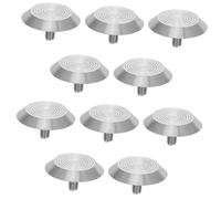 HIAKDOFT 10pcs Stainless Steel Blind Sidewalk Guide Nail Studs 35x5mm with Nonslip Tactile Safety Walkway Markers for Visually Impaired Use on Sidewalks, Subways, and Airports