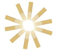 HIAKDOFT 10pcs Tenor Saxophone Reeds Strength Traditional Pitch Replacement Reeds for Daily Practice Stage Concert Performance Suitable for Beginner and Professional Players