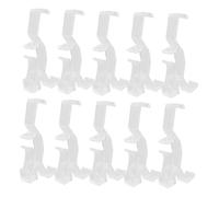 HIAKDOFT 10pcs Transparent Valance Clips for Blinds Clear Plastic Valance Retainer Holder Clips Horizontal Window Blind Accessories with Firm Grip and Easy Installation