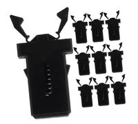 HIAKDOFT 10pcs Trash Can Lock Buckle Press Type Waste Bin Latch Plastic Replacement Clips for Garbage Can Lid Secure Closure Wear Resistant Push Lock for Kitchen and Bathroom Bins
