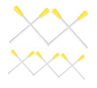 HIAKDOFT 10Pcs Triangle Iron Sticks Plastic Percussion Mallets for Rhythm Music Learning with Fuller Sound and Comfortable Feel - for Early Education and Beginner Musicians