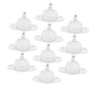HIAKDOFT 10pcs Wall Mount Shelf Brackets for Infrared Alarm Detectors Robust Security Holder for Home and Commercial Use Stable Sensor Stand with Contemporary Minimalist Design