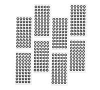 HIAKDOFT 1100pcs Reflective Scanning Target Points High Contrast Tracking Markers for Accurate Alignment and Calibration Portable Lightweight Design for Fast Recognition and Precise