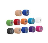 HIAKDOFT 12 Rolls Elastic Self Adhesive Sports Tapes Thick Breathable Muscle Tape for Ankle Elbow Knee Injury and Relief for Adults and Athletes Random Color