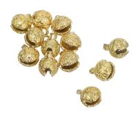 HIAKDOFT 12pcs Antique Brass Bell Charms Traditional Chinese Pattern Tiny Bells for Jewelry Making Necklace Bracelet Keychain DIY Craft Decorations