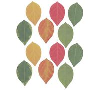 HIAKDOFT 12pcs Artificial Leaf Adhesive Notes Self-stick Memo Pads for Home Office School Desk Reminder Notes Shaped Leaf Stick