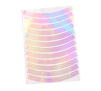 HIAKDOFT 12pcs Bike Reflective Tape High Visibility Luminous Strips for Safety and Decoration Easy to Install Colorful Reflective Decals for and Bicycles