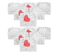 HIAKDOFT 12pcs DIY Christmas Tote Boxes Large Handheld Cardboard Treat Containers for Holiday Party Favors Sturdy Coloring Boxes for Candy Cookies Desserts Spacious Xmas Storage