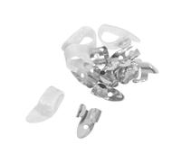 HIAKDOFT 12pcs Guitar Thumb and Finger Picks Set Metal and Celluloid Plectrums with Ventilation for Acoustic Electric Bass Banjo Ukulele Ergonomic Non-slip Design Reduces Finger Fatigue