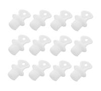 HIAKDOFT 12PCS Heat Resistant Rubber Stopper Caps for Hot Water Bottles Replacement Plugs Enhanced Heat Retention and Fit White Accessories