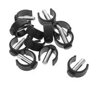 HIAKDOFT 12Pcs Heavy Duty Cane Pin Locks C Shaped Buckle for Walking Sticks Crutches Reliable Walking Stick Accessories for Elderly Rehabilitation Support Secure Fit for Various
