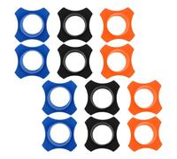 HIAKDOFT 12pcs Microphone Rubber Rings Shock Absorber Sleeves for Handheld Wireless Mics Elastic Protective Grip for Ktv Party Drop Prevention and Slip Resistance Compatible with Various