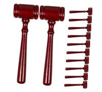 HIAKDOFT 12pcs Mini Wooden Judge Gavels Sturdy Smooth Finish Mallets for Courtroom Role Play Auction Legal Themed Parties Educational and Cosplay Accessories