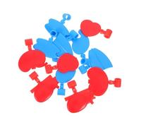 HIAKDOFT 12pcs Organ Shaped Stethoscope Id Tags Medical Name Badges Lightweight Plastic Identification Pendants with Secure Clip for Doctors Nurses Medical Staff Accessories