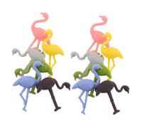 HIAKDOFT 12pcs Silicone Flamingo Wine Glass Markers with Animal Designs Reusable Drink Charms for Christmas Halloween Weddings Parties Cocktail and Stemware Identification