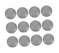 HIAKDOFT 12pcs Small Iron Mesh Covers for Loudspeaker and Microphone Protection, Practical Sound Box Nets for Sub-woofer Refitting, Household Audio Protection Accessories