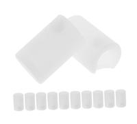 HIAKDOFT 12pcs Soft Silicone Corner Protectors for Furniture Round Cabinet Door Bumpers with Straight Handle Design Safety Edge Guards for Drawer Handles and Versatile Proofing