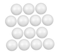 HIAKDOFT 14pcs White Foam Balls Polystyrene Spheres for Christmas Decorations School Art Projects DIY Crafts Lightweight and Versatile for Painting Sculpting Floral Arrangements