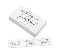 HIAKDOFT 150Pcs Business Thank You Cards for Boutique with Envelopes Thick Decorative Packing Thanks Cards for Online Shops Salons Spas and Bakeries