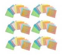 HIAKDOFT 150pcs Iridescent Glitter Origami Paper Square Sheets for Adults DIY Crafts Colorful Folding Paper Easy to Cut and Fold Educational Fine Motor Skills Development
