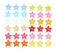 HIAKDOFT 150pcs Resin Five-Pointed Star Buttons Colorful DIY Sewing Craft for Clothes Coats Sweaters Lightweight Portable Decoration with Easy Sew