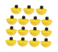 HIAKDOFT 15Pcs Automatic Poultry Watering Bowls for Chickens Pigeons Geese Quails Farm Feeder Compact Easy Install