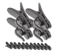 HIAKDOFT 15pcs Compact Microphone Clips Plastic Lapel Mic Cord Clamps Secure Attachment Practical Small Microphone Cable Holders for Business Meetings Public Speaking and Audio Recording