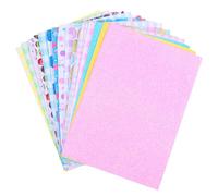 HIAKDOFT 15pcs Printed Leather Sheets Easter DIY Leather Sheets Cartoon Printing Handmade Decorations Versatile Material for Making Hair Bands and Crafts