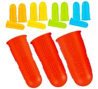 HIAKDOFT 15pcs Silicone Finger Protectors Multi for Sewing Gardening Scrapbooking Needlework Easy to Clean Finger Guards for Boys and Girls Adults