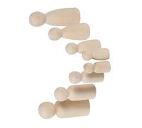 HIAKDOFT 16PCS Unfinished Wooden Angel Dolls DIY Craft for Assorted Wooden Doll People for Painting Decorating and Creative Wood Projects