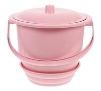 HIAKDOFT 1Pc Thickened Handheld Spittoon with Lid Durable Chamber Pot for Home Use Portable Urine Bucket for Nighttime Convenience Lightweight Space Saving Design for Practical