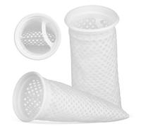 HIAKDOFT 2 Pcs Honeycomb Filter Socks for Saltwater Aquarium Sump Filter with Fine Mesh Cotton for Efficient Filtration and Easy Maintenance for Fish Tanks and Sinks
