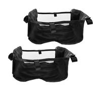 HIAKDOFT 2 Pcs Stroller Organizer Underseat Storage Basket with Spacious Mesh Netting for Pram Accessories Versatile Essentials and Shopping Bag Holder