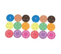 HIAKDOFT 2 Sets EVA Fraction Circles Math Manipulatives Educational Learning for Classroom Use Visual Tactile Maths Operation Tools