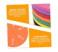 HIAKDOFT 2 Sets Magnetic Fraction Circles and Strips for Early Educational Plaything Math Teaching Aids for Elementary School Visual Fraction Learning Tools for Addition Subtraction