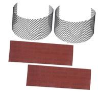 HIAKDOFT 2 Sets Nonskid Running Wheel Nail Trimmer Strips for Hamsters and Small Pets Rough Surface Exercise Mat Pads with Ventilated Edges to Prevent Debris Replacement Pads for Silent Pet