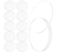HIAKDOFT 20pcs Acrylic Circle Blanks 5x5cm Acrylic Discs 0.2cm Thick Sheets for DIY Crafting and Industrial Use