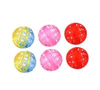 HIAKDOFT 20pcs Cat Ball Transparent Bell Balls Random Color Stimulate Curiosity Interactive Pet for Indoor Play Prevent Scratching Furniture Keep Cats Mentally Physically Random Color