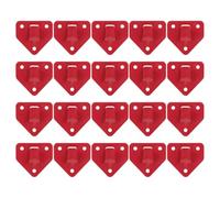 HIAKDOFT 20pcs Fire Extinguisher Wall Mount Hooks Red Heavy Duty Metal Brackets Universal Fire Extinguisher Bracket Holder for Industrial Office Safety