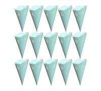 HIAKDOFT 20PCS Hollow Confetti Holders Paper Cones for Vintage Wedding Party Decorations DIY Craft Petal Cones Blue Premium Quality Easy to Fold for Guests and Favors