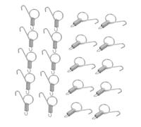 HIAKDOFT 20pcs Metal Spring Hooks for Pet Cages Spring Latch Accessories for Dog Cat Parrot Easy Installation for Small Animal Cages