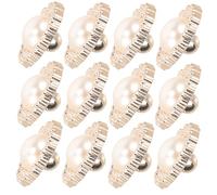HIAKDOFT 20Pcs Plastic Pearl Sewing Buttons Round Decorative Craft Buttons with Diamante Inlay for Sweaters Coats Hats Bags DIY Sewing Supplies