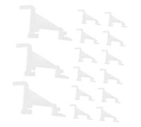 HIAKDOFT 20pcs Plastic Refrigerator Accessories Fridge Divider Clips for Improved Organization